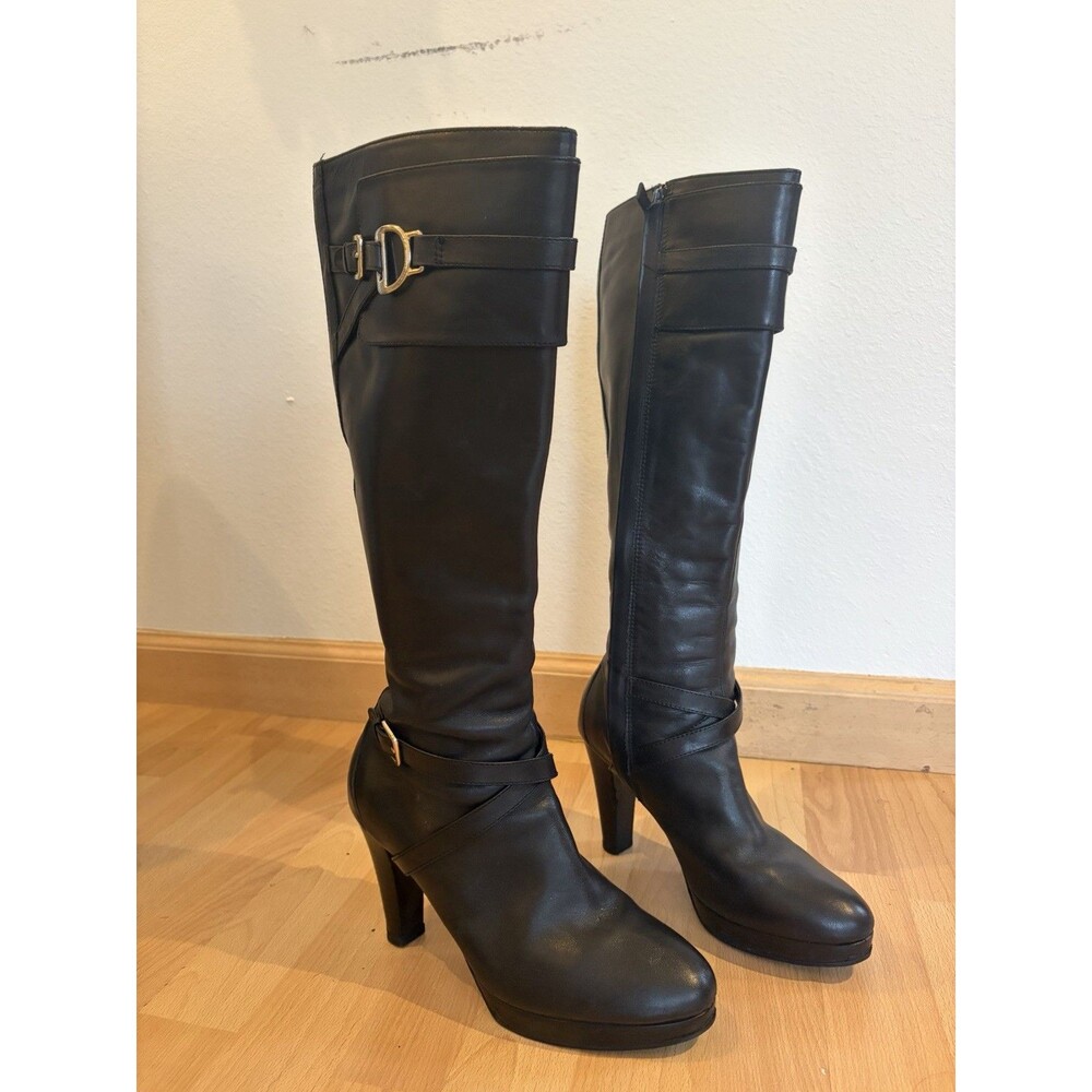 Cole Haan NikeAir Women’s Knee High Stiletto Boots Leather Size 8B - Picture 3 of 8